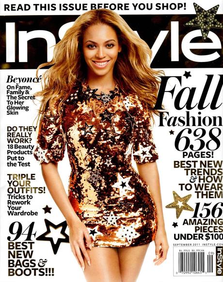 Beyoncé Knowles - InStyle Magazine Cover [United States] (September 2011)