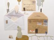 Decorar pared: Sobres parecen casas