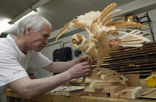 Las increíbles esculturas de madera de Sergei Bobkov