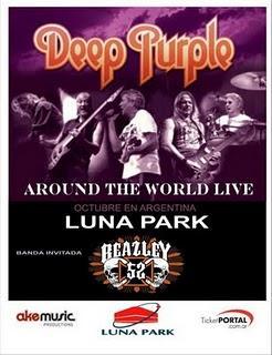 DEEP PURPLE en Argentina, Octubre 2011