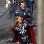 First pictures of Chris Evan and Chris Hemsworth fighting together on the 'Avengers' set