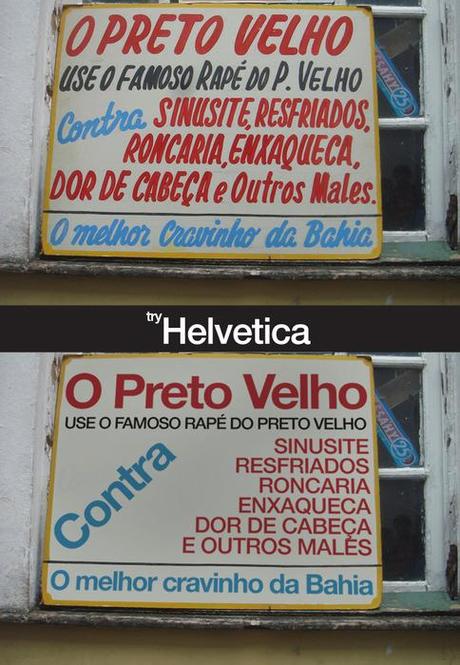Brasil en Helvetica