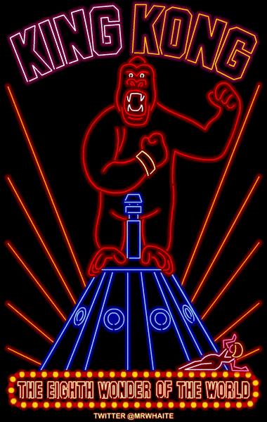 Interesantes carteles animados de neón