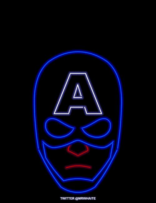 Interesantes carteles animados de neón