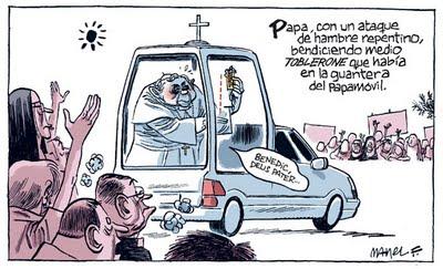 La fiebre del Papa viajero.