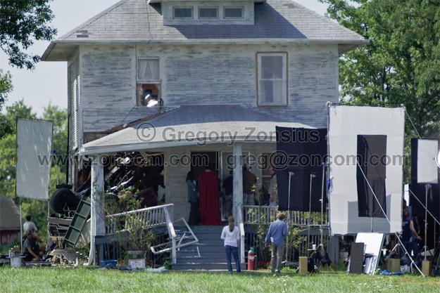 Henry Cavill en el set de Superman: Man of Steel