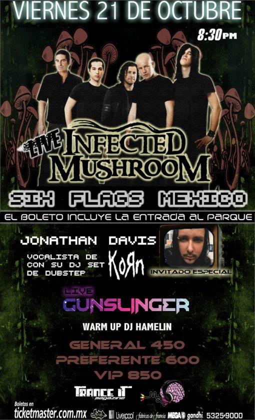 Infected Mushroom y Jonathan Davis (Korn) en México