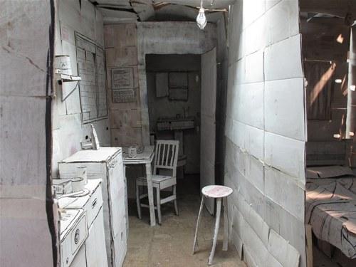 Curiosa casa de cartón