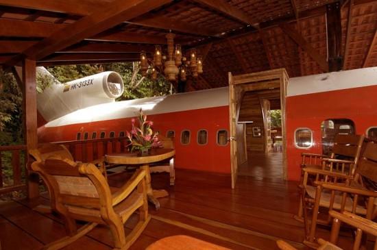 El avión hotel en Costa Rica