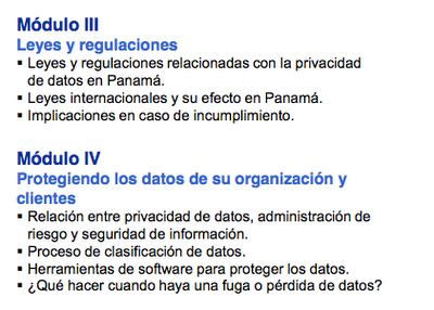 Seminario sobre Privacidad de Datos