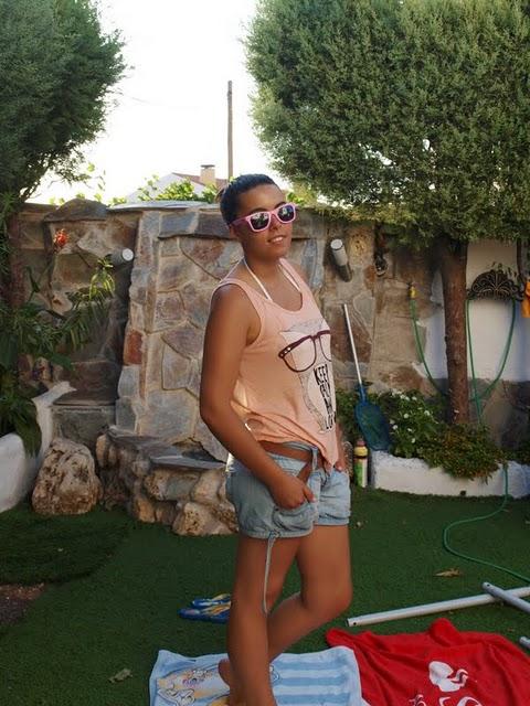 Día de pisci, y para ello look informal y muy cómodo.He d...