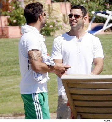 Ricky Martin con su novio de vacacione