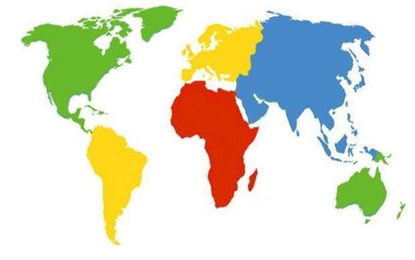 Los nombres de los Continentes