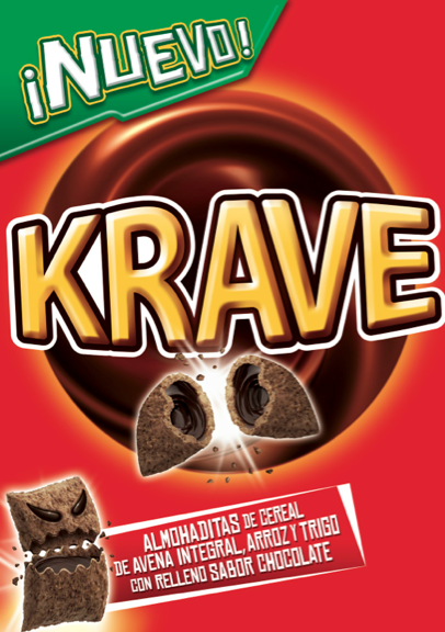 Por fin llegó el nuevo e irresistible cereal Krave.