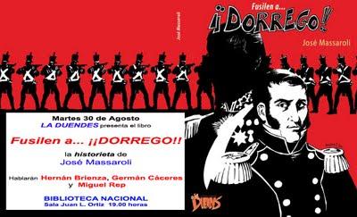 FUSILEN A DORREGO: Presentación del libro en la Biblioteca Nacional