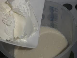 Tarta de queso a la hierbabuena