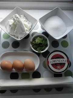 Tarta de queso a la hierbabuena