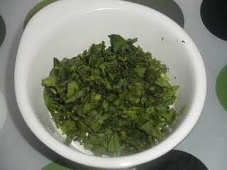 Tarta de queso a la hierbabuena