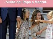Infantas Leonor Sofía luciendo diseños PrettyBallerinas durante visita Papa Benedicto XVI. Estupendo apoyo moda industrías nacionales.
