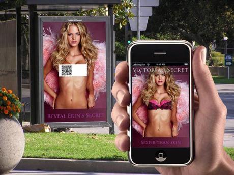 Publicidad con códigos QR (Victoria's Secret)