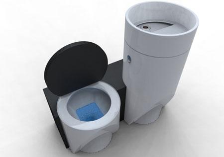 Eco-bathroom: Concepto de WC para ahorrar Agua