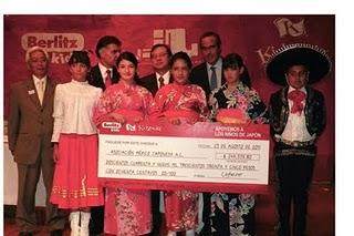 Kidzania entrega donativo a comunidad japonesa