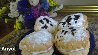 Lenguas de merengue y azucar glass