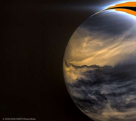La impresionante imagen del planeta Venus observado en infrarrojo