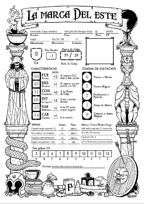 Nuevas hojas de PJ de AdlMdE para descargar Nuevas hojas de PJ de AdlMdE para descargar