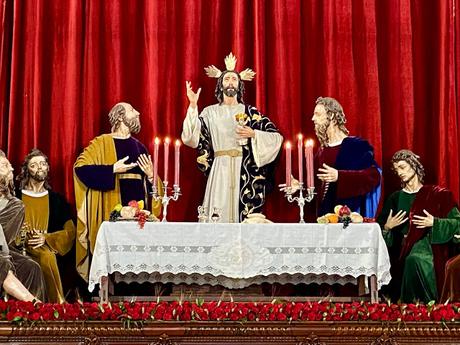 La Cena, en el altar de Los Terceros.
