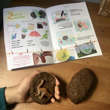 manualidades huevos de dinosaurio