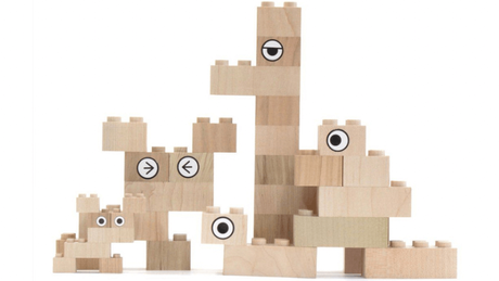 Mokulock bloques de construcciones sostenibles hechos de madera