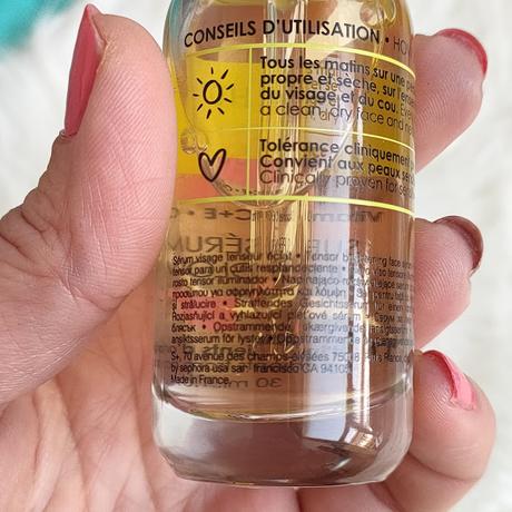 ingredientes Super serum Glow de Sephora - Opinión 03