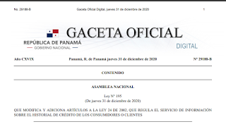 Ley 195 de 31 de diciembre de 2020 Ley 195 de 31 de diciembre de 2020