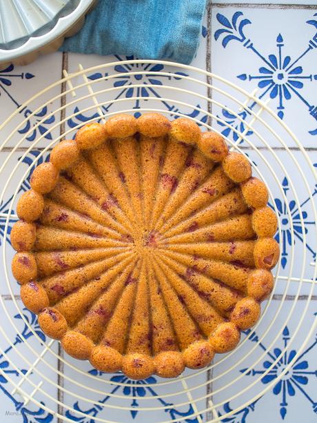 Bizcocho de queso y fresas Bizcocho de queso y fresas