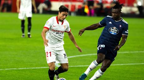 Joseph Aidoo, único central disponible del Celta ante el Sevilla FC