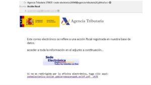 La Policía Nacional avisa: Si recibes un correo de la Agencia Tributaria así eliminalo