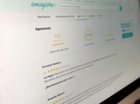 Las opiniones de los usuarios posicionan a Emagister como líder en el mercado de la formación