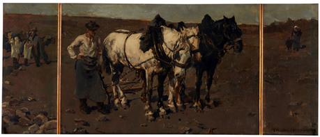 Trabajo (tríptico) por Enrique Martínez-Cubells