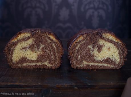 Bizcocho marmolado : Mary Berry`s Chocolate & Vainilla Marble Loaf