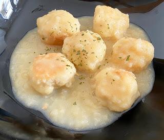 Albóndigas de pollo con salsa de manzana