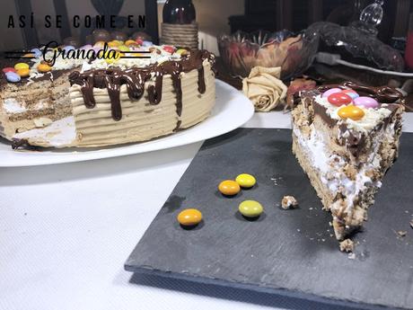 Tarta de galletas, café y whisky sin gluten