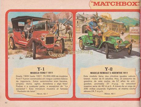 Catálogo Yesteryear de Matchbox del año 1970