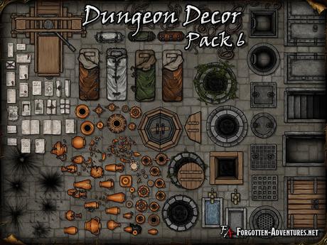 Dungeon Decor - Pack 6, de ForgottenAdventures Dungeon Decor - Pack 6, de ForgottenAdventures