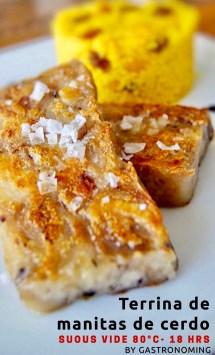 Terrina de manitas de cerdo (sous vide)