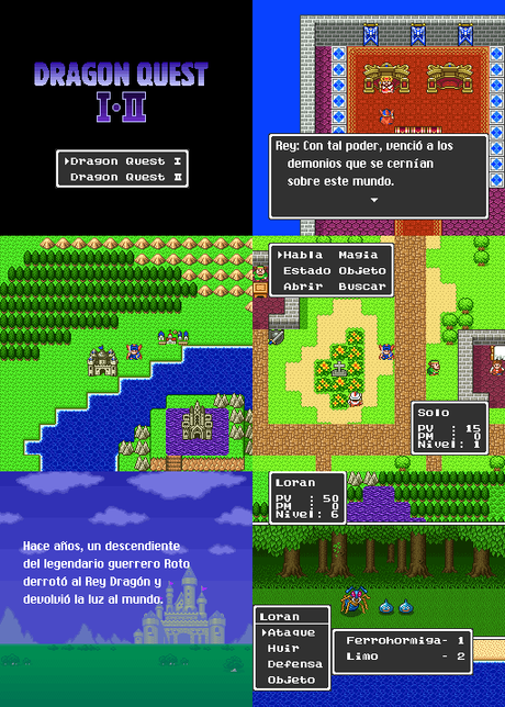 Nuevo parche de traducción al español para Dragon Quest I & II de Super Nintendo