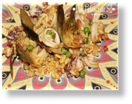 ARROZ CON CALAMARES Y ALCACHOFAS ARROZ CON CALAMARES Y ALCACHOFAS