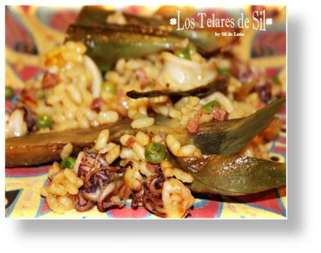 ARROZ CON CALAMARES Y ALCACHOFAS ARROZ CON CALAMARES Y ALCACHOFAS