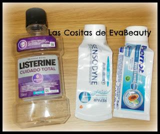 Enjuague bucal Listerine y pastas de dientes Sensodyne y Pierrot terminadas #productosterminados #empties #terminados