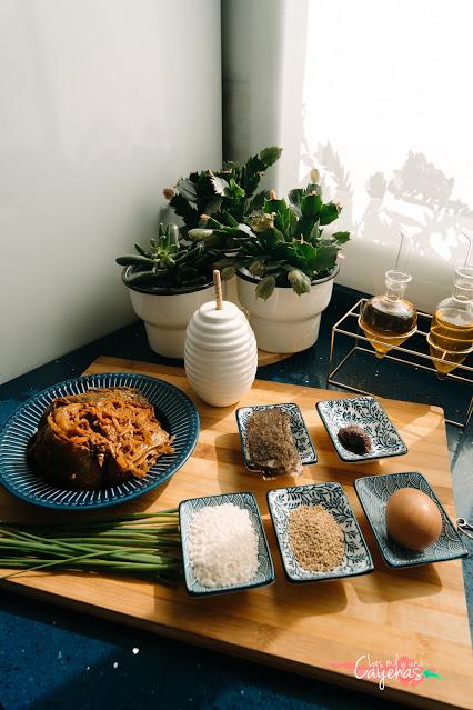 Arroz frito coreano - kimchi bokkeumbap 김치 볶음밥 Arroz frito coreano - kimchi bokkeumbap 김치 볶음밥